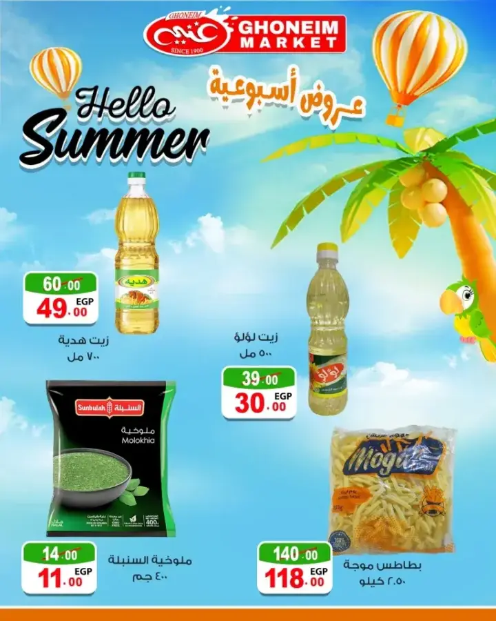 عروض غنيم من 27 يونيو حتى 04 يوليو 2024 - Hello Summer . استمتع بأحدث عروض