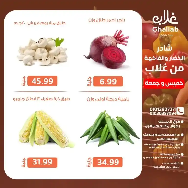 Ghallab Markets offers today, Thursday and Friday, 2025
