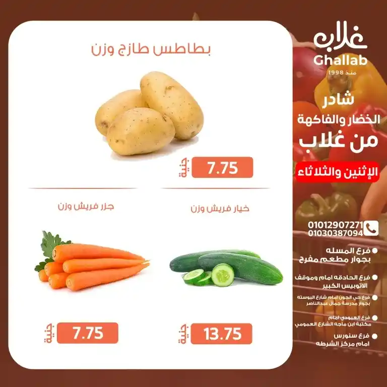 عروض غلاب الفيوم يوم الثلاثاء 20 والأربعاء 21 مايو 2025