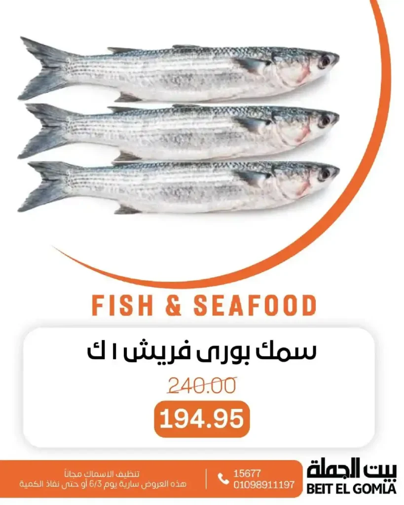 عروض بيت الجملة على الأسماك من 3 يونيو 2025 