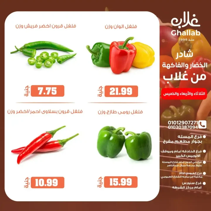 عروض اسواق غلاب بالفيوم حتى 5 يونيو 2025: 