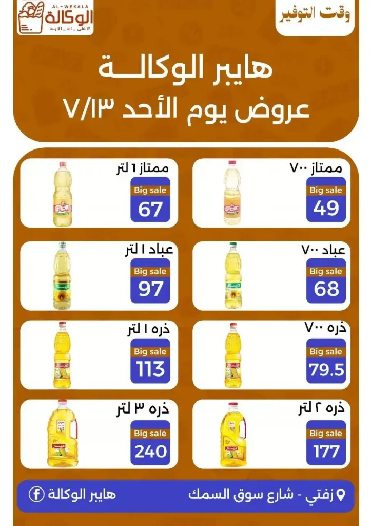 عروض هايبر الوكالة يوم الأحد 13 يوليو 2025