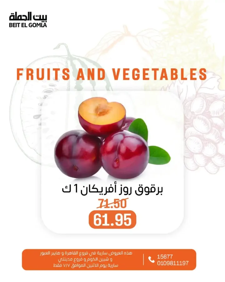 عروض بيت الجملة يوم الاثنين 7 يوليو 2025