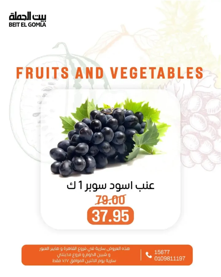 عروض بيت الجملة يوم الاثنين 7 يوليو 2025