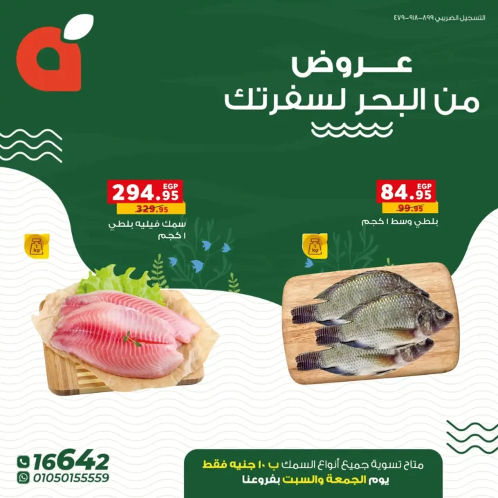 عروض بنده مصر على الأسماك
