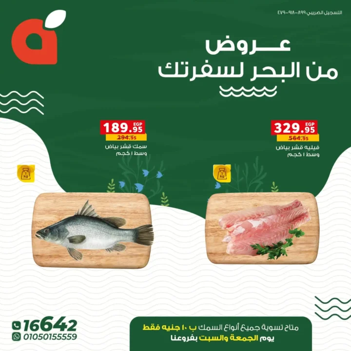 عروض بنده مصر على الأسماك