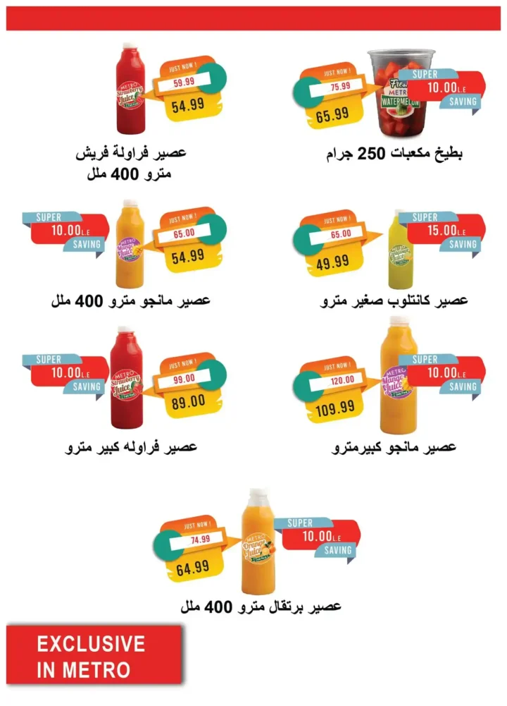 عروض مترو ماركت سبتمبر | خصومات العودة للمدارس 2025