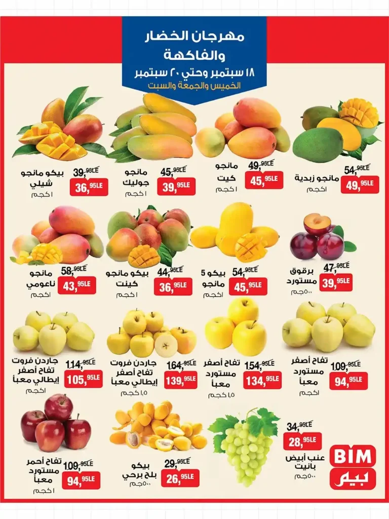 BIM Egypt offers from September 18 to 20, 2025 | Huge discounts on household needs