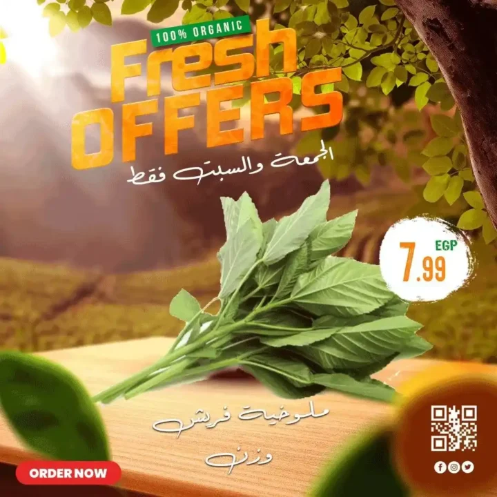 Al-Hussaini Supermarket offers - Friday and Saturday discounts on vegetables and fruits in all branches!