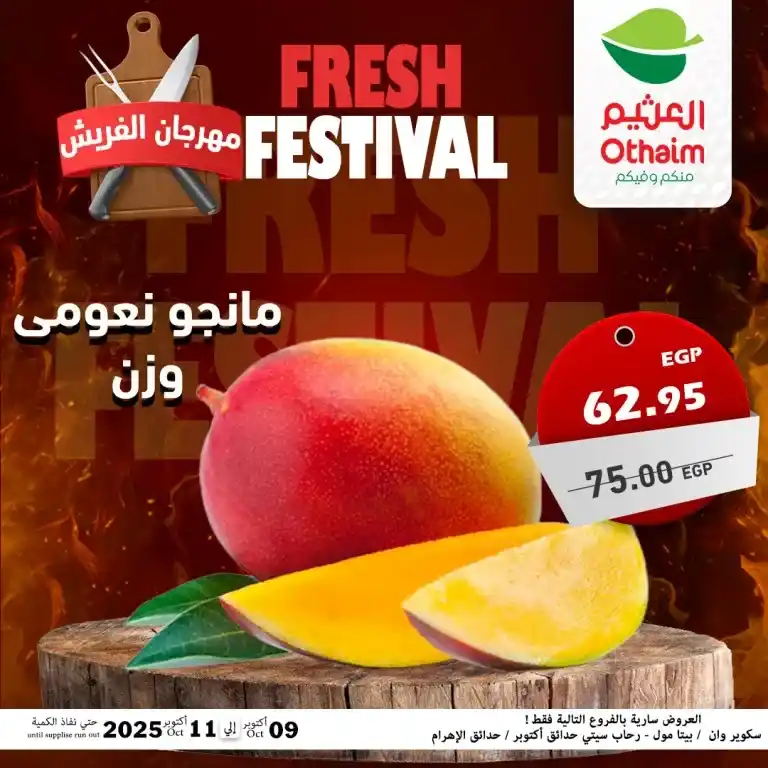Abdullah Al Othaim Markets Egypt Offers - Fresh Festival from October 9 to 11, 2025 🥩