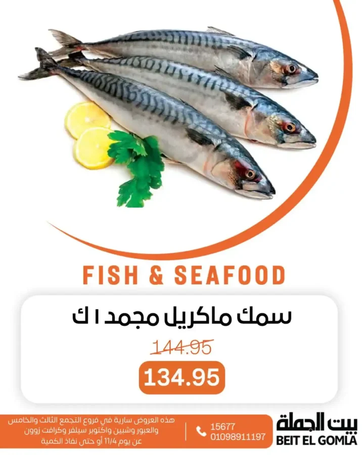 عروض بيت الجملة على الأسماك والسي فود نوفمبر 2025 | طعم البحر بأفضل سعر 5 عروض بيت الجملة
