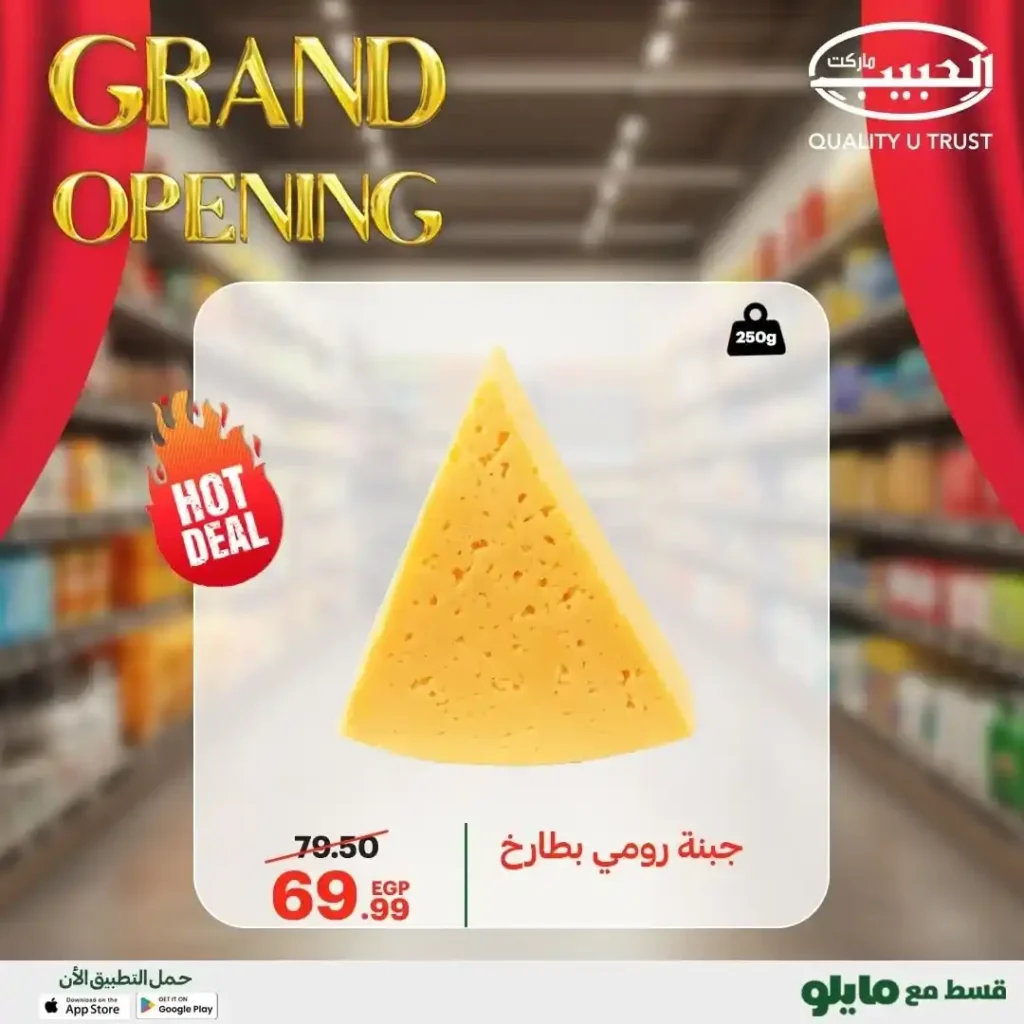 عروض الحبيب ماركت | أكبر تشكيلة جبن بأسعار لا تُفوّت.