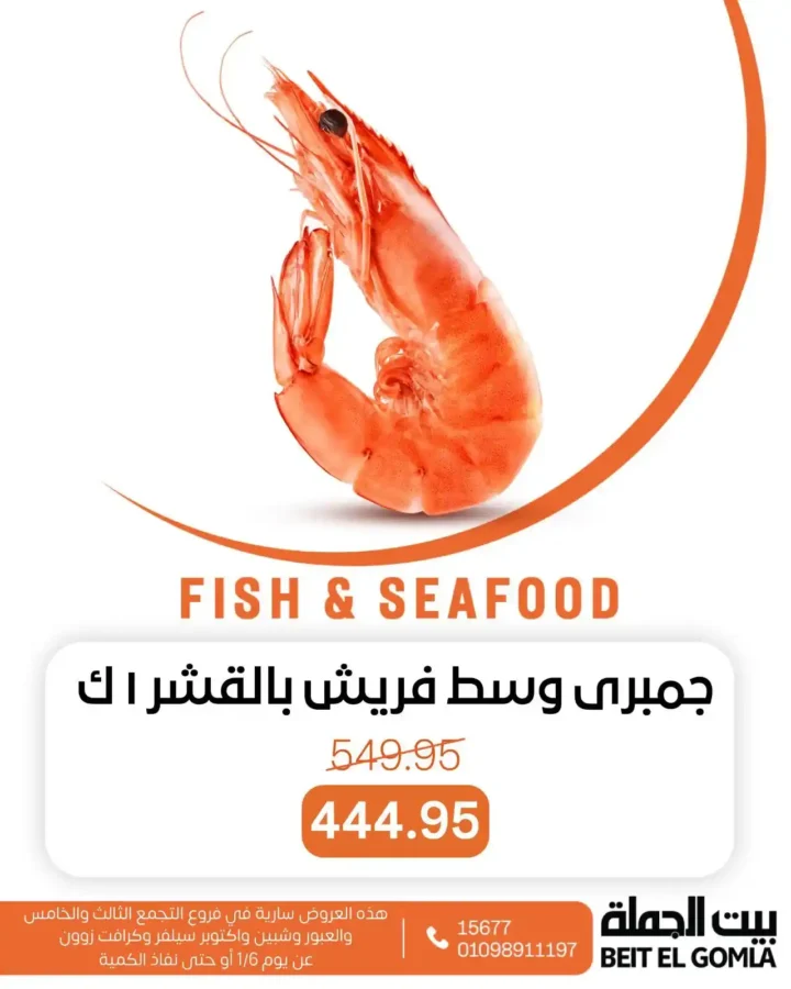 عروض بيت الجملة اليوم 2026 | أقوى تخفيضات قسم الأسماك يوم الثلاثاء 3 عروض بيت الجملة اليوم 2026 | أقوى تخفيضات قسم الأسماك يوم الثلاثاء