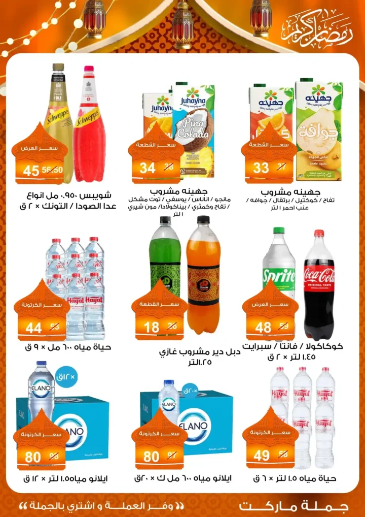 عروض جملة ماركت 2026 – مجلة ياميش رمضان بأسعار الجملة. 28 عروض جملة ماركت 2026 – مجلة ياميش رمضان بأسعار الجملة.