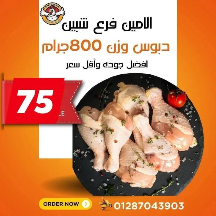عروض الأمين للدواجن في الإسماعيلية: أسعار الثلاثاء اللي مكسره السوق. 11 عروض الأمين للدواجن