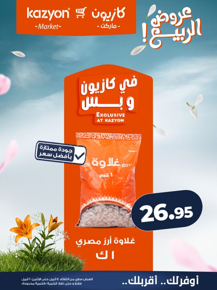 عروض كازيون 2026.. برومو التوفير يبدأ الآن من 14 إلى 20 أبريل بأسعار لا تفوت. 10 عروض كازيون