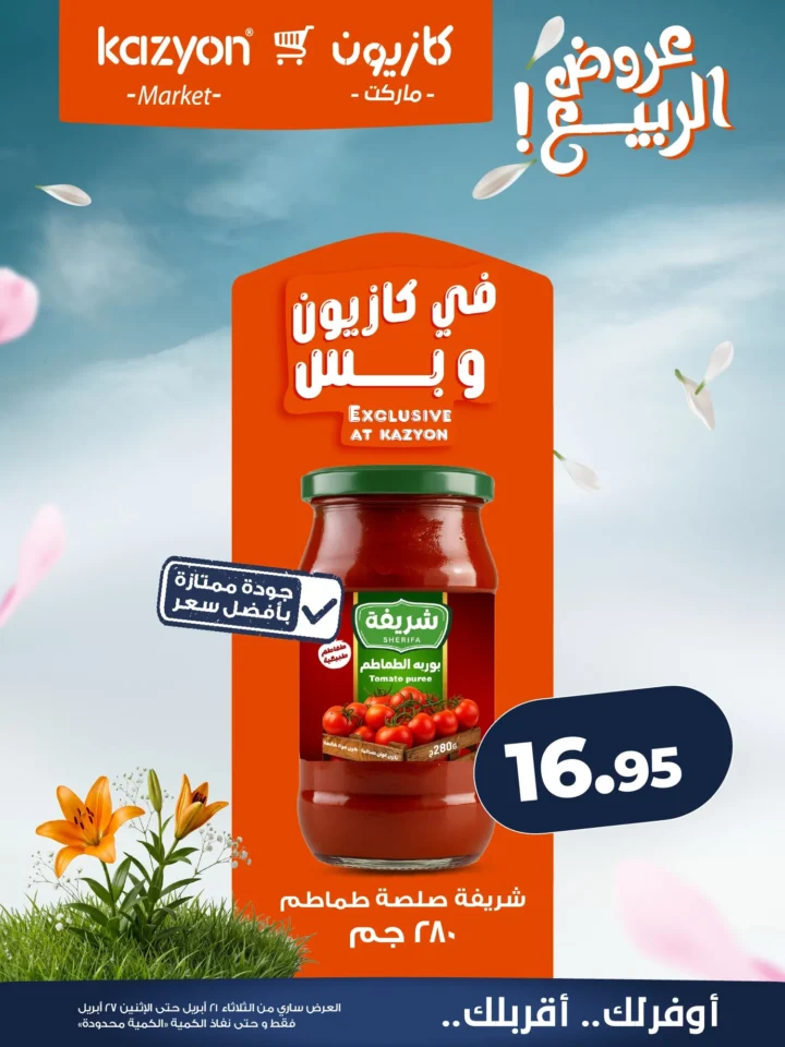 عروض | عرض التلات | من كازيون - أقوى توفير لست البيت المصرية - من 21 وحتى 27 أبريل 2026 13 عروض | عرض التلات | من كازيون - أقوى توفير لست البيت المصرية