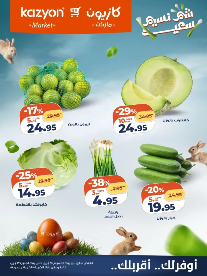 عروض كازيون شم النسيم 2026 – أقوى تخفيضات على السناكس والمنظفات وكل احتياجات العزومة. 2 عروض كازيون شم النسيم 2026 – أقوى تخفيضات على السناكس والمنظفات وكل احتياجات العزومة