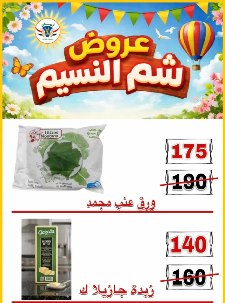 عروض منظومة أمان شم النسيم 2026 - تخفيضات قوية على الأسماك واللحوم والسلع الغذائية في محافظات القنال 🐟 20 عروض منظومة أمان شم النسيم 2026 - تخفيضات قوية على الأسماك واللحوم والسلع الغذائية في محافظات القنال