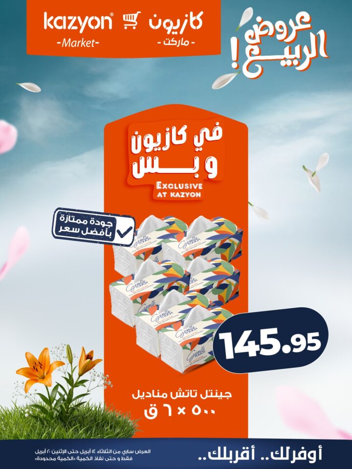 عروض كازيون 2026.. برومو التوفير يبدأ الآن من 14 إلى 20 أبريل بأسعار لا تفوت. 21 عروض كازيون
