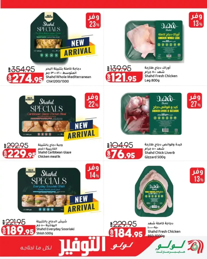 عروض لولو هايبر ماركت مصر 2026 - تخفيضات ضخمة من 13 إلى 27 أبريل على جميع المنتجات 🛒 7 عروض لولو هايبر ماركت مصر 2026 - تخفيضات ضخمة من 13 إلى 27 أبريل على جميع المنتجات