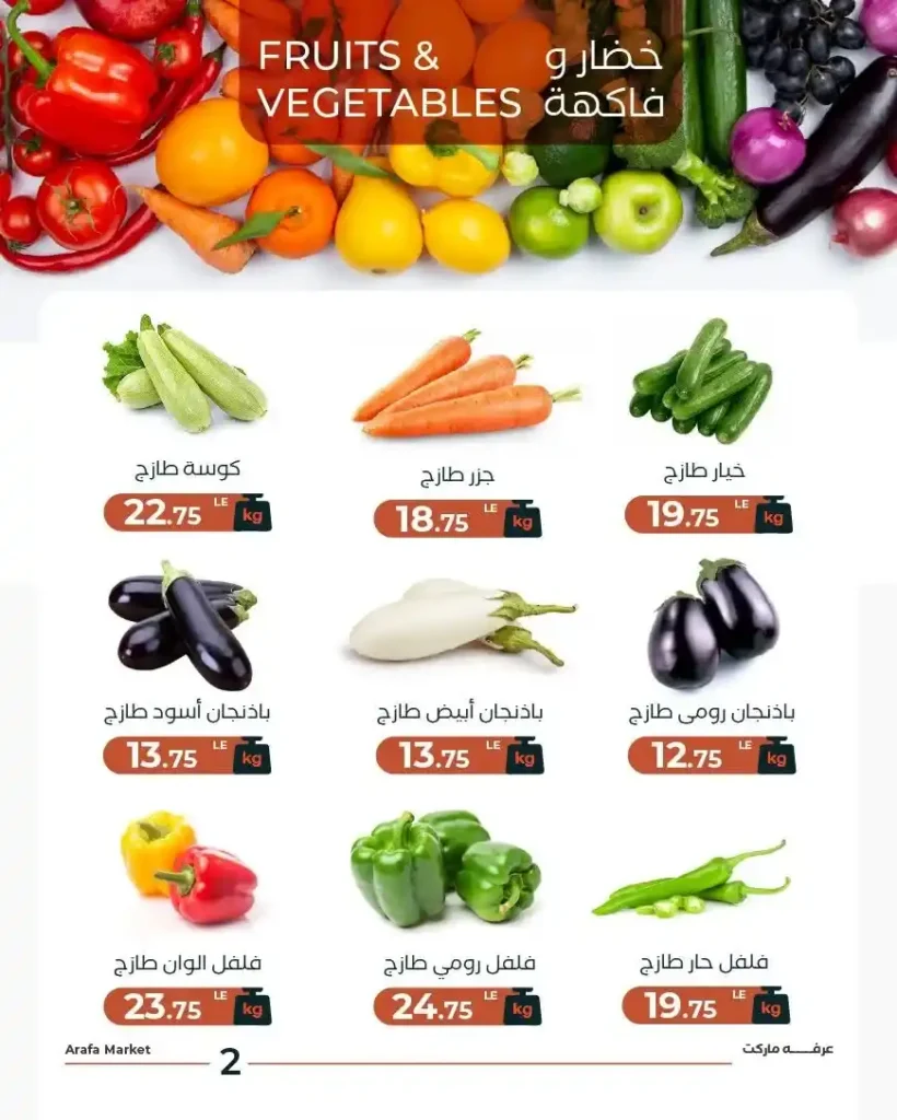عروض الفاكهة الطازجة من عرفة ماركت يوم 16 يونيو 2026.. أسعار مميزة على فاكهة الصيف 4 عروض الفاكهة الطازجة من عرفة ماركت يوم 16 يونيو 2026..