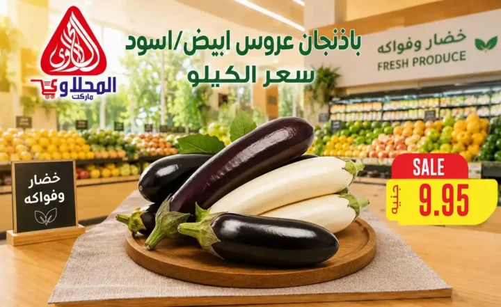 عروض المحلاوي ماركت 2026.. تخفيضات على الخضروات والفاكهة والأسماك حتى 16 يوليو 11 عروض المحلاوي ماركت 2026.. تخفيضات على الخضروات والفاكهة والأسماك