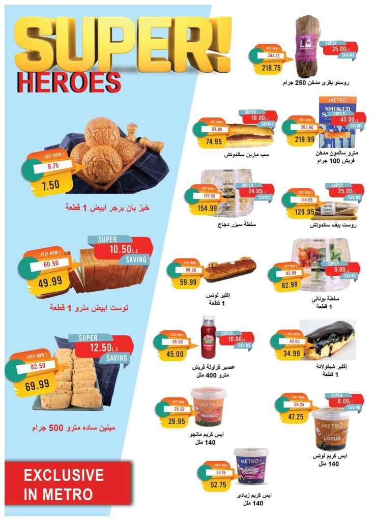 عروض مترو ماركت مصر حتى 31 مايو 2025